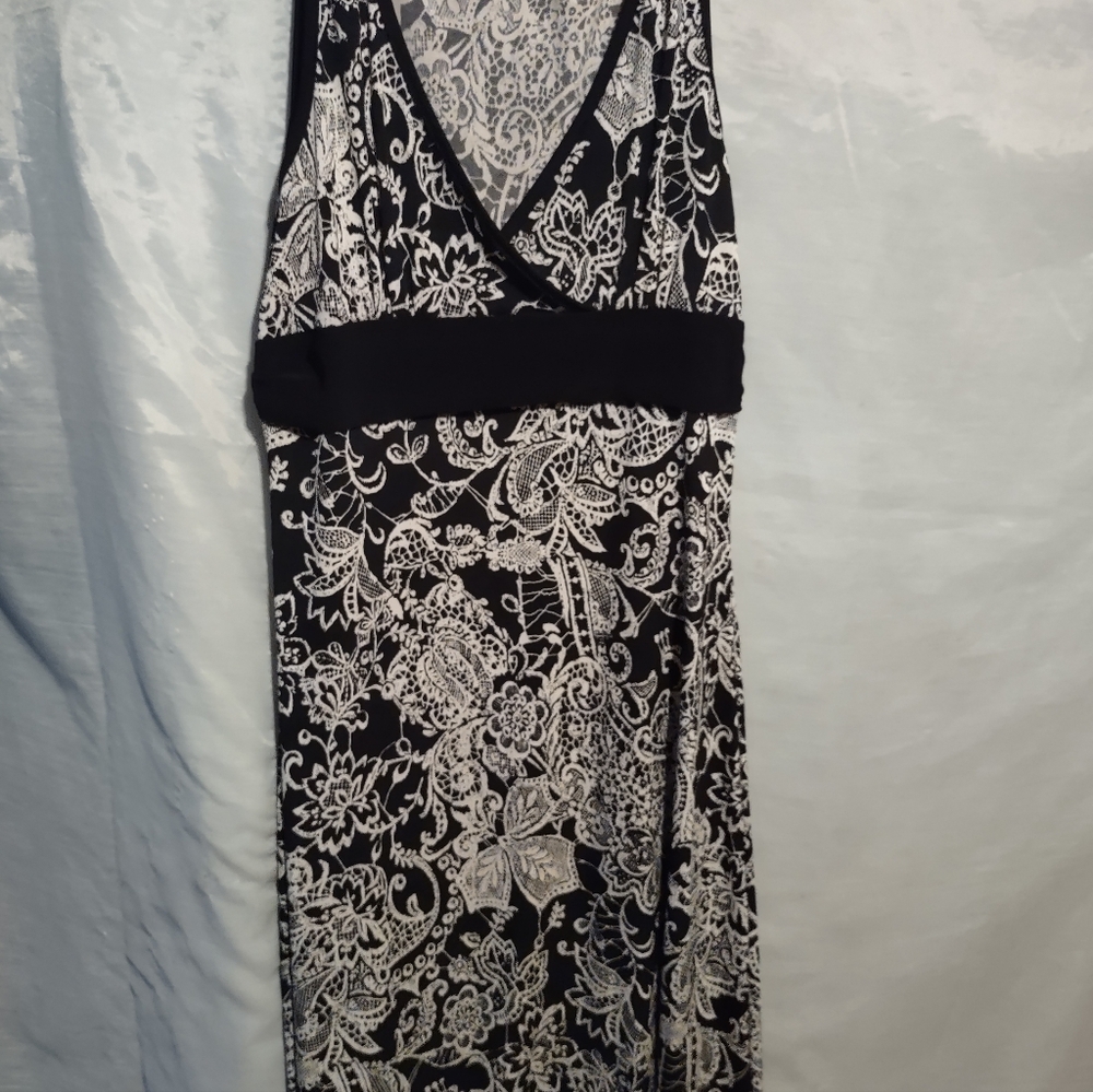 Lipstick Boutique Black and White Lace Top